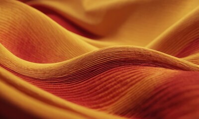 Abstract color fabric cloth waves background. Generative AI