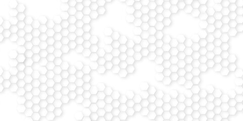 Abstract white hexagon minimal grid line creative.Abstract. Hexagon , honeycomb white Background,white and gray hexagon honeycomb geometric copy space.Luxury white hexagon pattern,