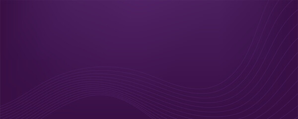 Abstract purple background with dynamic wavy  lines