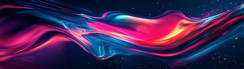 Wall Mural - futuristic abstract background with digital textures and patterns, utilizing geometric shapes and vibrant colors to create a contemporary art piece that emphasizes fluidity