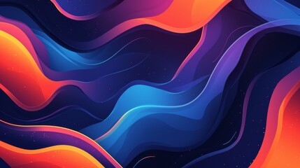 Wall Mural - Background with modern liquid shapes