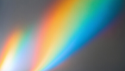 abstract prism light refraction. rainbow spectrum of colorful beams on soft white background. minima