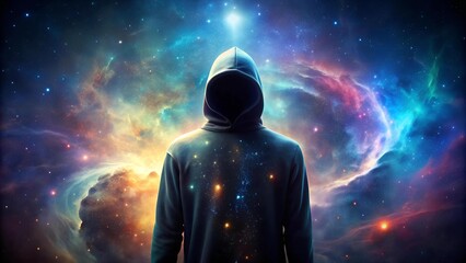 Wall Mural - A Visionary Fusion of Fashion and the Cosmos  Generative AI