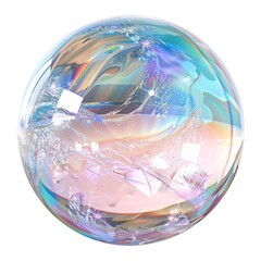 Fortune teller Iridescent crystal magic ball