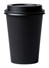 Sticker - PNG Paper cup coffee black mug.