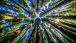© Sanook - Ancient Whispers: A Redwood Canopy Embrace  AI generated