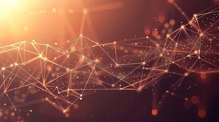 Data technology background. Abstract background. Connecting dots and lines on dark background