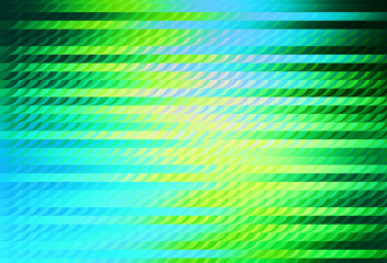 Sticker - light blue, green vector backdrop with memphis shapes.