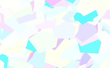 Wall Mural - light multicolor vector texture with colorful hexagons.