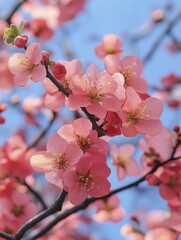 Sticker - Vibrant blossoms dancing in the gentle morning breeze, celebrating nature's beauty and vitality