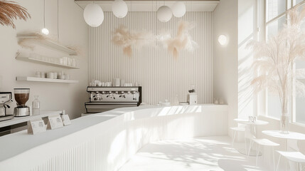 Wall Mural - modern design of kitchen in classic scandinavian style