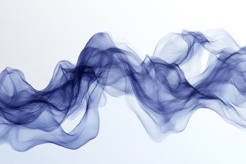 Wall Mural - Sound waves of effect isolate on white background