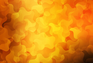 Wall Mural - Dark Orange vector abstract polygonal template.