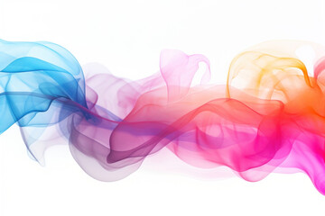 Sticker - PNG Colourful smoke backgrounds white background creativity.