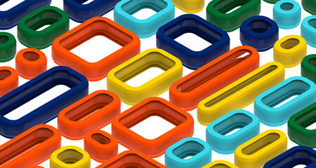 Fototapete - Color Blend Rainbow Trendy Low Poly BG Design