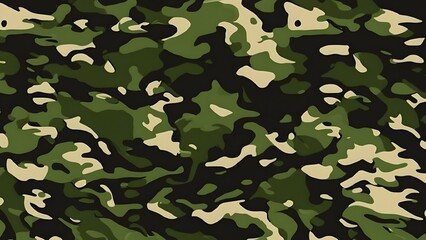 
green camouflage forest print military texture, army uniform vector design