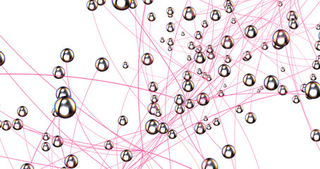 Leinwandbilder - Abstract network of physical devices on the Internet using a network connection