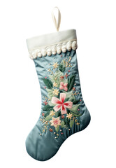 Canvas Print - PNG Christmas Stocking embroidery shaped christmas stocking gift.