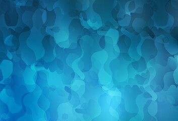 Wall Mural - light blue vector background with abstract shapes.