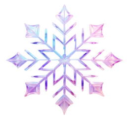 Canvas Print - PNG Snow flakes snowflake purple celebration.