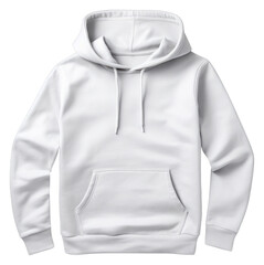 Poster - PNG  Basic white hoodie mockup sweatshirt outerwear clothing.