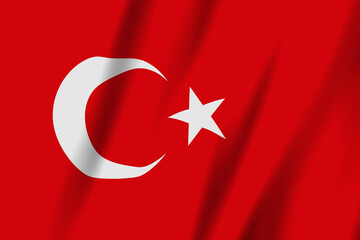 Poster - Turkey flag background