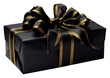 © Rawpixel.com - PNG Black gift wrap white background celebration anniversary.