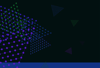 Wall Mural - light multicolor vector template with crystals, circles.