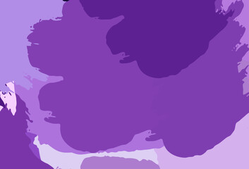 Wall Mural - light purple, pink vector background with abstract shapes.