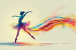 © Dzmitry - A Dancer in Motion: Celebrating Graceful Rhythmic Expression in Vibrant Colors