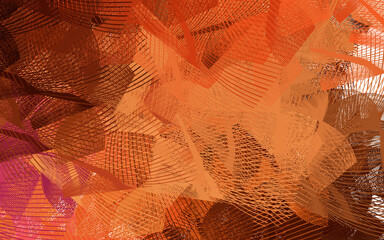 Wall Mural - dark red vector backdrop with curved lines.