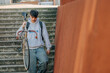 © carballo - student carrying the bicycle