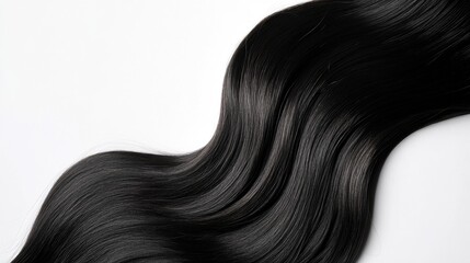 Clip In Hair Extensions. Straight Black Human Hair Weaves for Coiffure Beauty