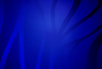 Wall Mural - Dark BLUE vector abstract blurred background.