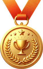 illustration of gold medal for sports competition