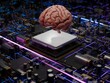 © CANDID =X=/Stocksy - Human Brain above AI processor unit. AI CPU. Sci-Fi semiconductors