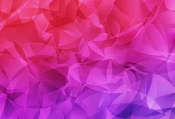 Wall Mural - light purple, pink vector shining triangular backdrop.