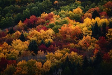 Sticker - autumn colors in the forest