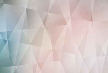 Wall Mural - Light Pink, Green vector polygon abstract layout.