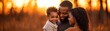 © Nawarit - Family portraits, vibrant colors, joyful scenes, cozy setting, inviting