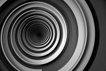 Wall Mural - Black and white background with concentric circles