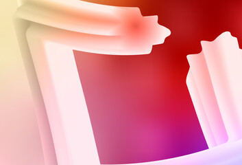 Poster - light red, yellow vector blurred pattern.