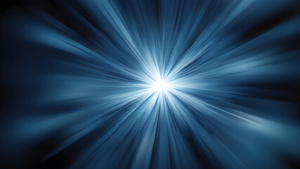 Wall Mural - blurred blue zoom perspective background. abstract soft explosion effect. generative ai