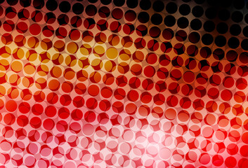 Wall Mural - Light Red, Yellow vector texture with disks.