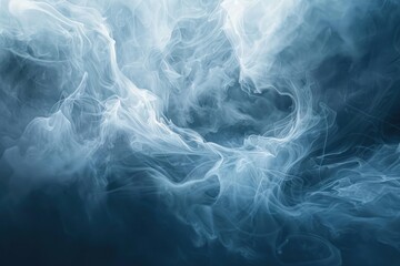 Wall Mural - A close-up shot of smoke particles in the air