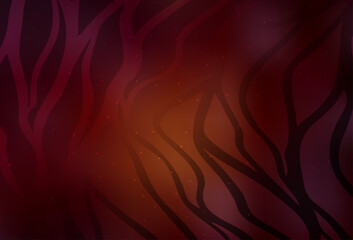 Wall Mural - dark red vector template with wry lines.