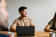 © Nuria Seguí/Stocksy - Business Team Working Together In Office