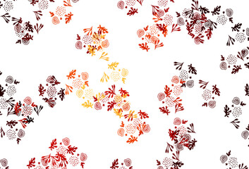 Sticker - light red vector template with chaotic shapes.