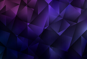 Wall Mural - dark purple vector low poly layout.