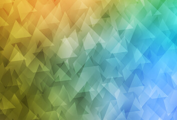 Wall Mural - Light Blue, Yellow vector texture in rectangular style.